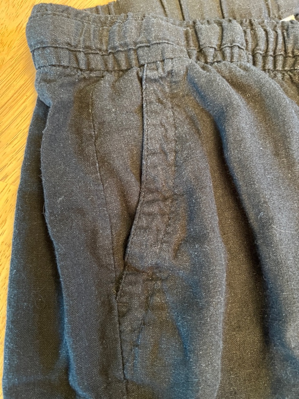Old Navy Linen/Rayon Blend Wide Leg Draw-string Pants size M - Picture 4 of 16